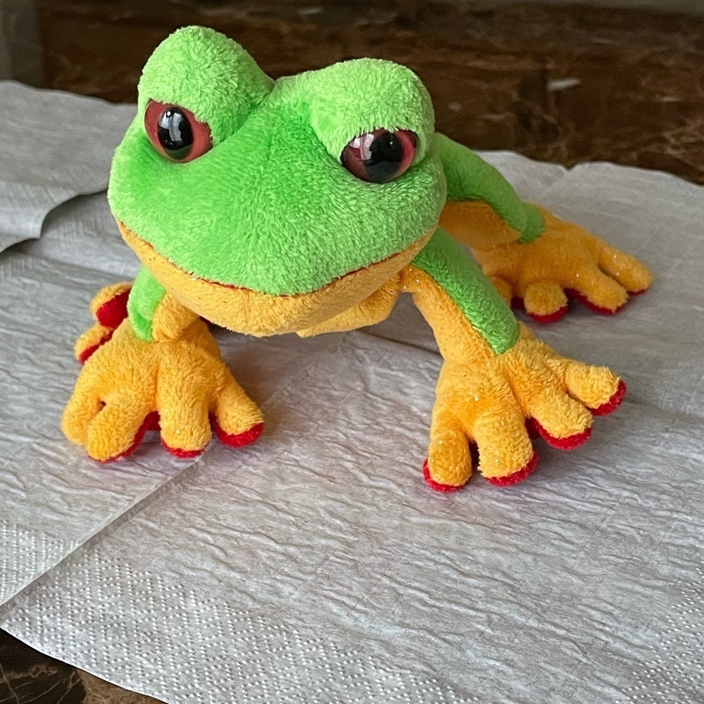 🎈🎈🎈Webkinz ganz Lil’Kinz red eyed tree frog plush stuffed animal toy Gifts